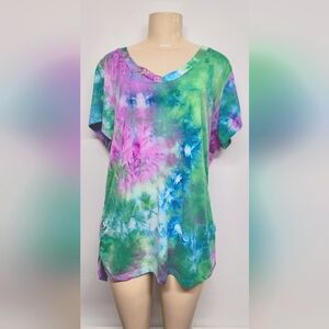 Rouge Collection Super Soft Tie Dye Tee 4X